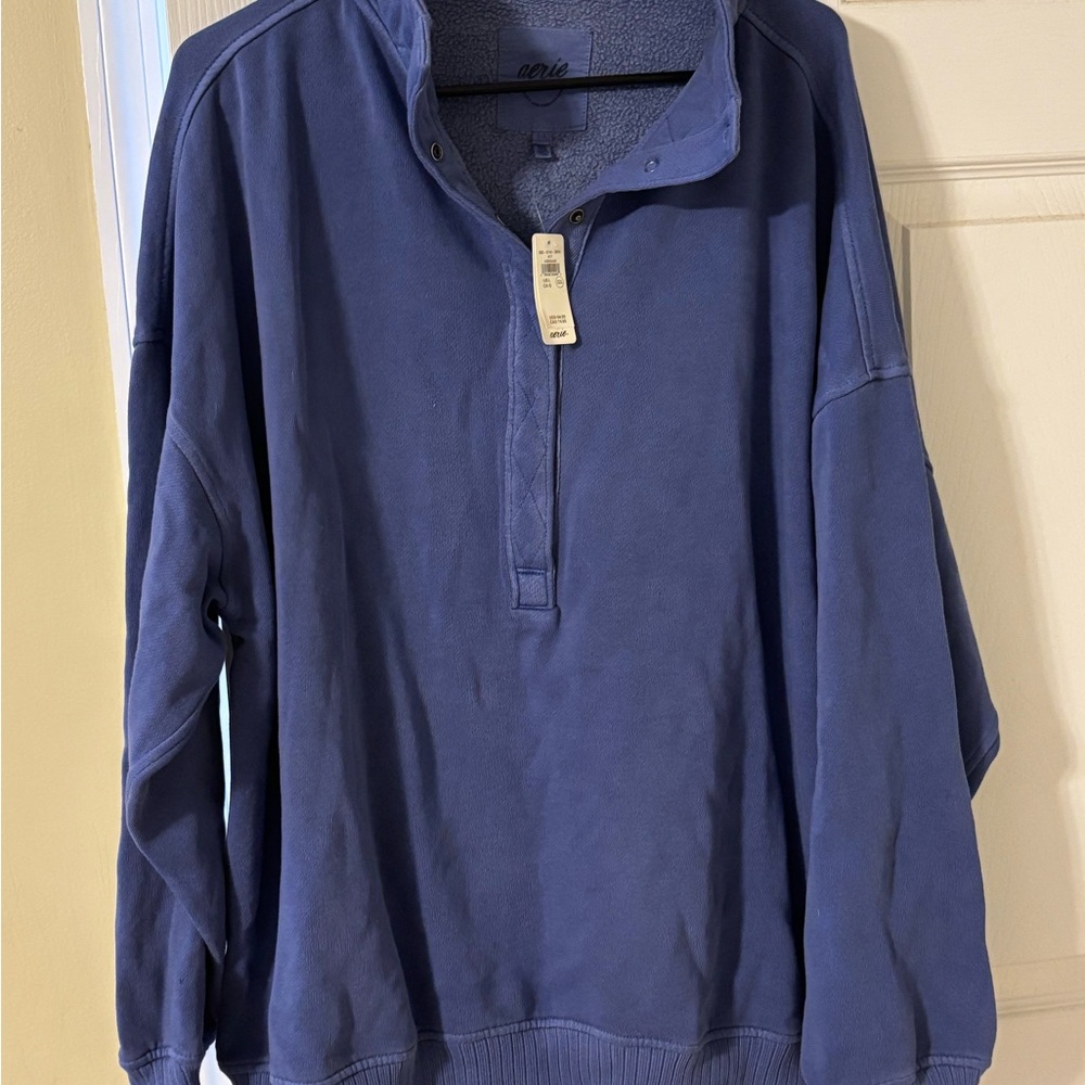 aerie oh snap! Sweatshirt - Marbled blue